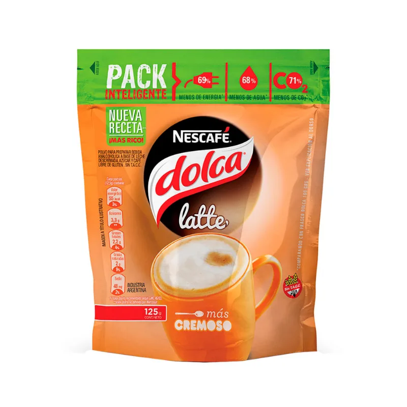 Café Nescafedolca Latte Dp X125g Café Instantáneo Nescafe Dolca Latte 125 Gr