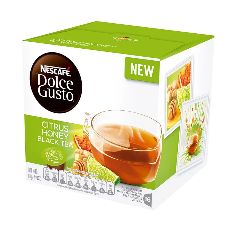 Nescaf?¸ Dolce Gusto¸ Citrus Honey Black Tea 16 Cÿpsulas Nescafé® Dolce Gusto® Citrus Honey Black Tea 16 Cápsulas