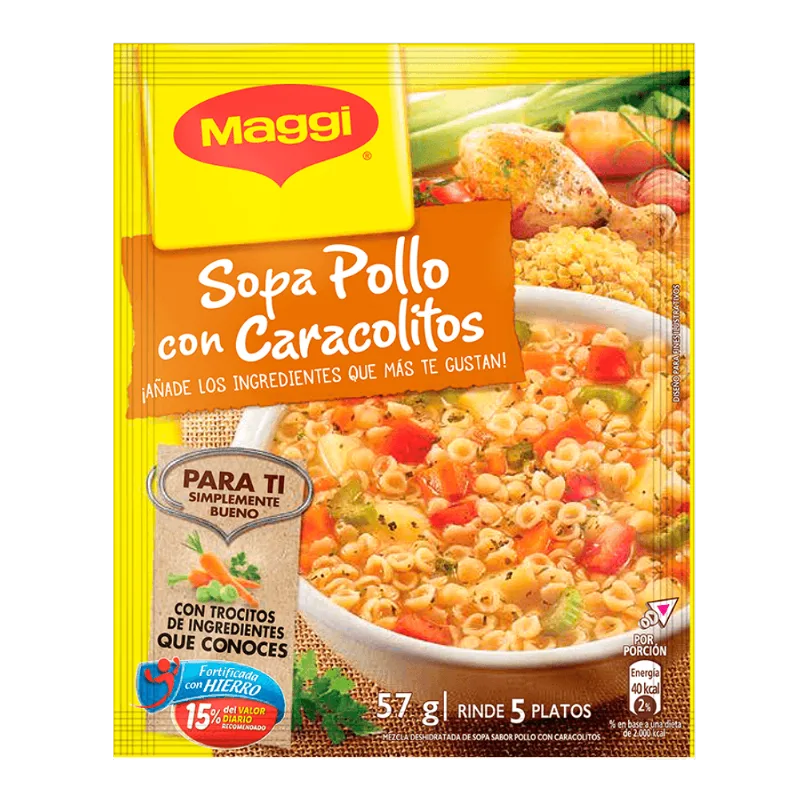 Sopa Pollo con Caracolitos Maggi|57g