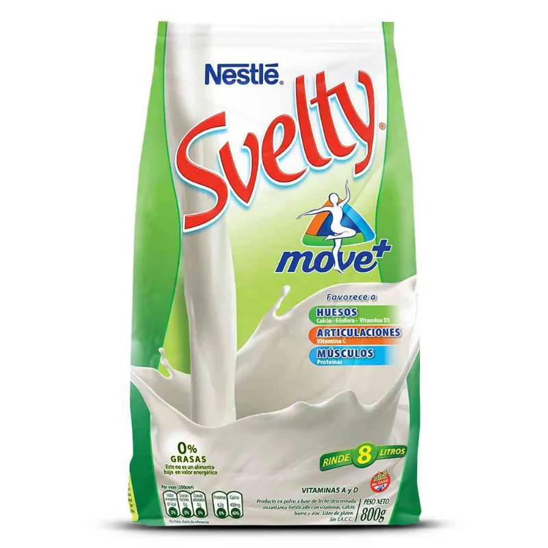 Leche En Polvo Svelty Milk Move Descremx800g Leche En Polvo Svelty Move 800 Gr