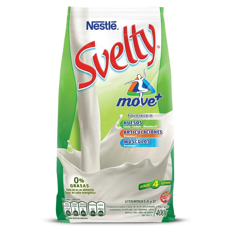Leche En Polvo Svelty Move Descremadax400g Leche En Polvo Svelty Move 400 Gr