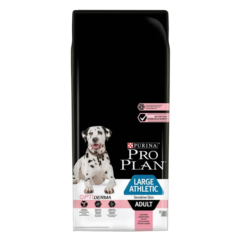 Purina proplan adult large athletic sensitive skin optiderma salmone 14 kg