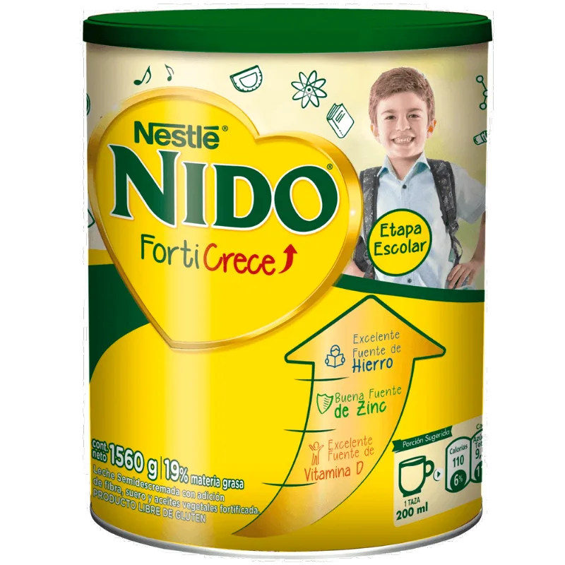 Leche en Polvo Nido Forticrece Semidescremada 1560 g