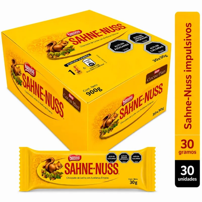 Chocolate Sahne Nuss Multipack (30 un. 30 g)