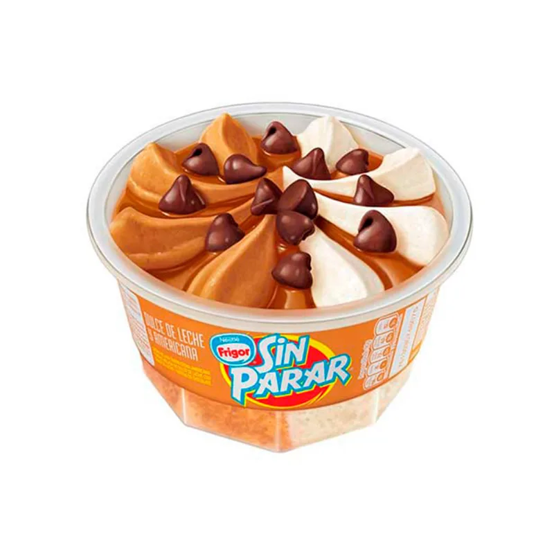 Helado Poste Sin Parar Dulce De Leche Y Crema Americana