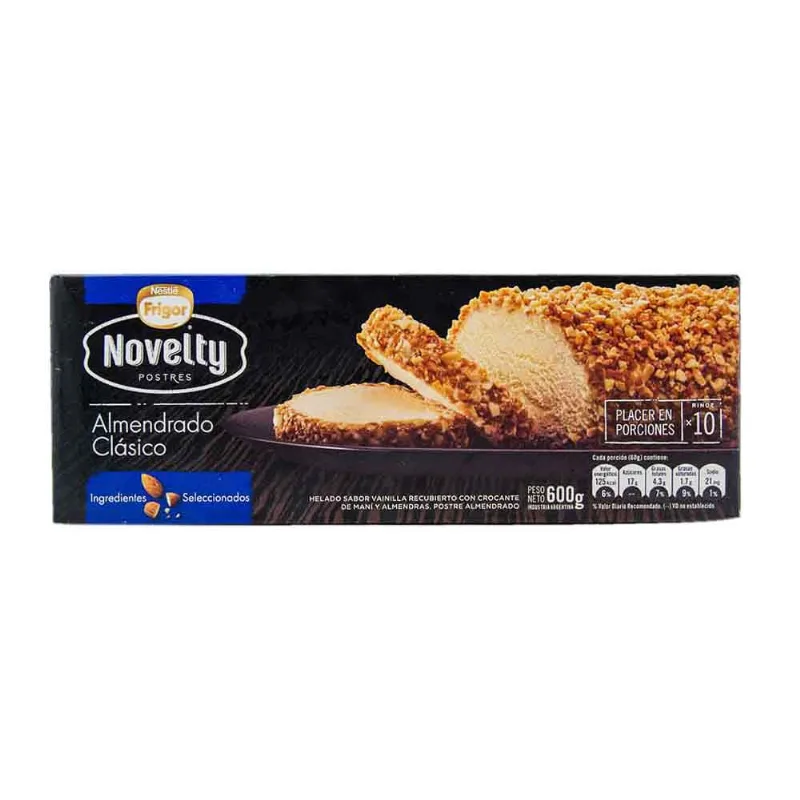 Postre Helado Almendrado Crocante Novelty 600 Gr