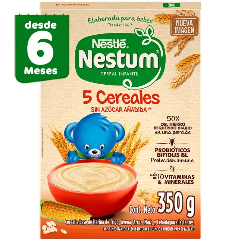 Nestum Cereal Infantil Arroz Con 5 Cereales 350g
