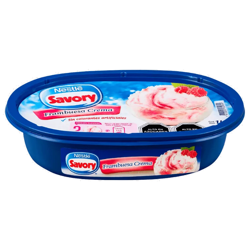 Helado Savory Frambuesa Crema Cassata 1L