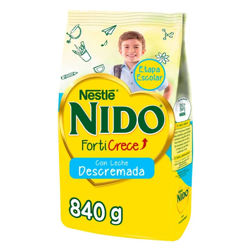 Leche en Polvo Nido Forticrece Descremada 840 g