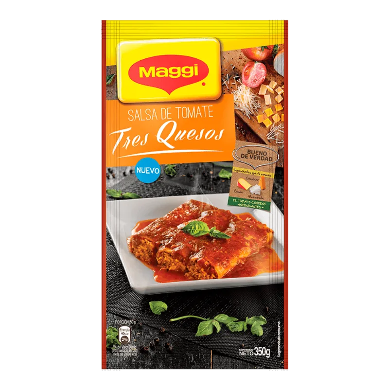 Salsa de Tomate Tres Quesos Maggi|350g
