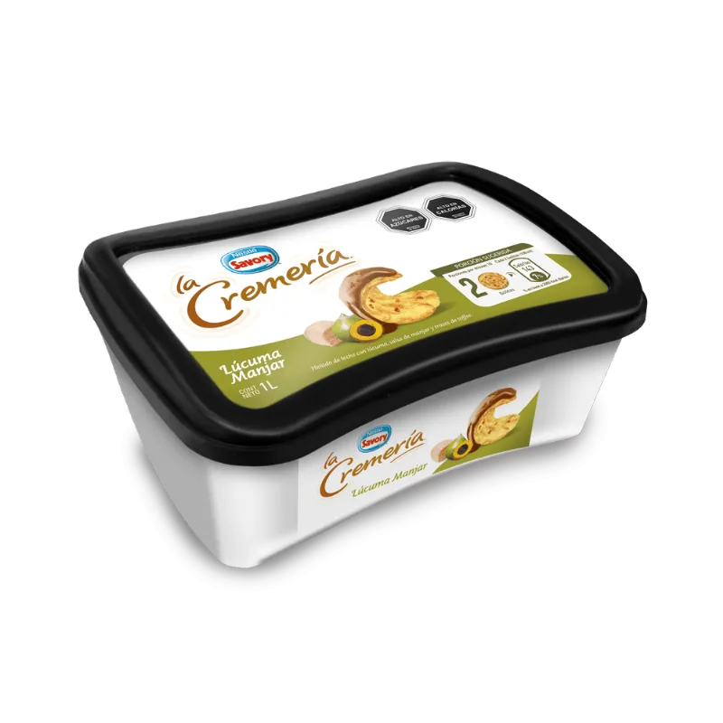 Helado La Cremería Lúcuma Manjar 1 L