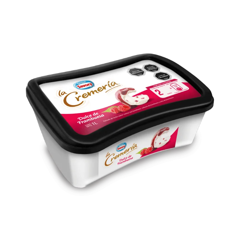 Helado La Cremería Dulce de Frambuesa 1L
