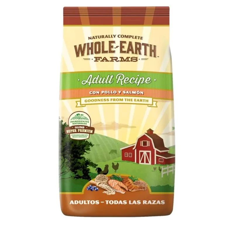 (WEF) WHOLE EARTH FARMS PERRO ADULTO SALMON X 12 KG