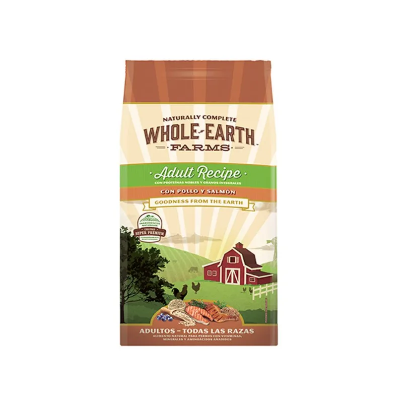 (WEF) WHOLE EARTH FARMS PERRO ADULTO SALMON X 2 KG