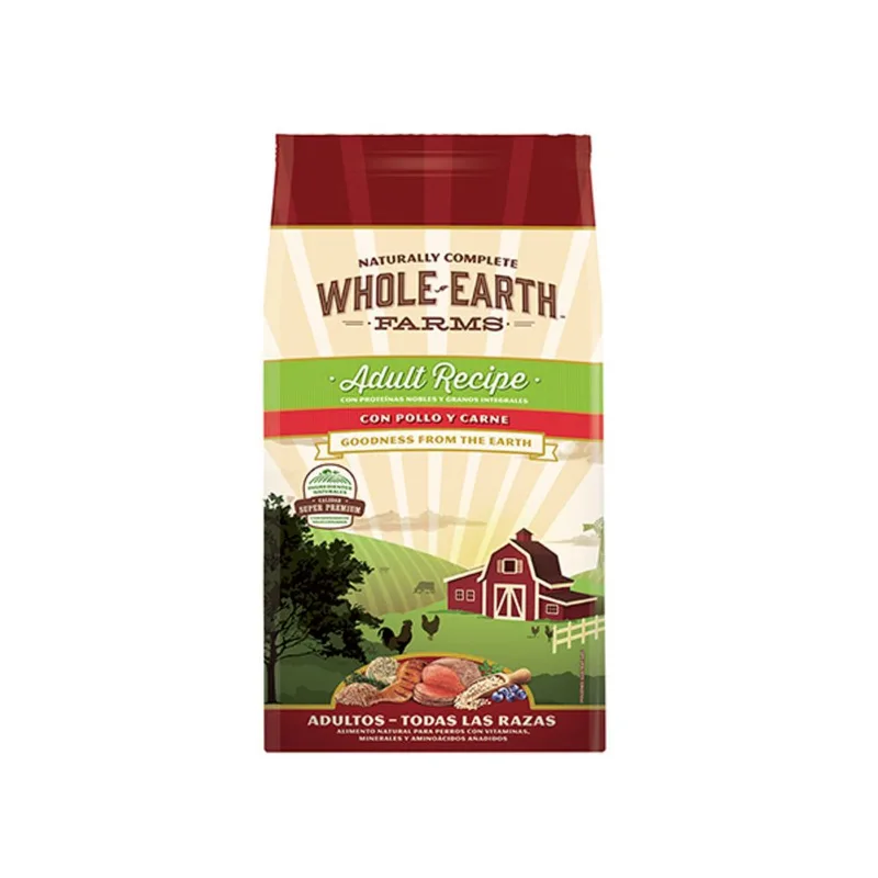(WEF) WHOLE EARTH FARMS PERRO ADULTO CARNE X 2 KG