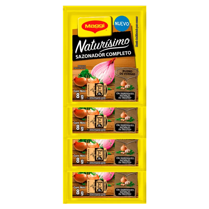 Sazonador Completo Naturísimo Maggi|8g|4 Unidades