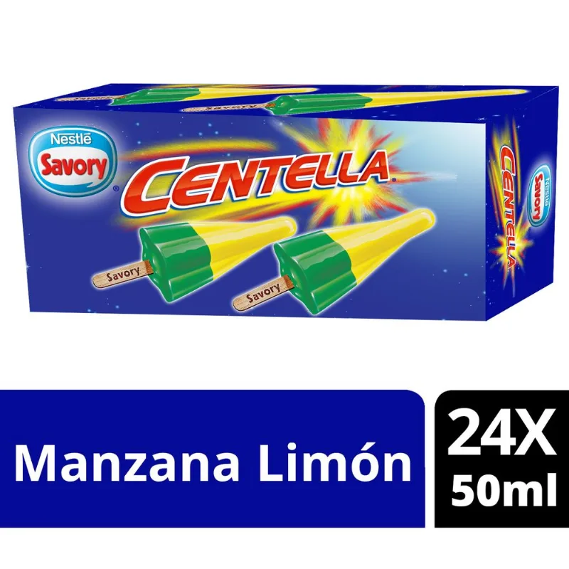 Helado Centella Manzana Limón Multipack 24X50 ml