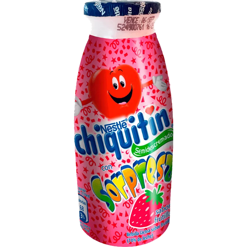 Bebida Láctea Chiquitín Frutilla con Sorpresa 132G