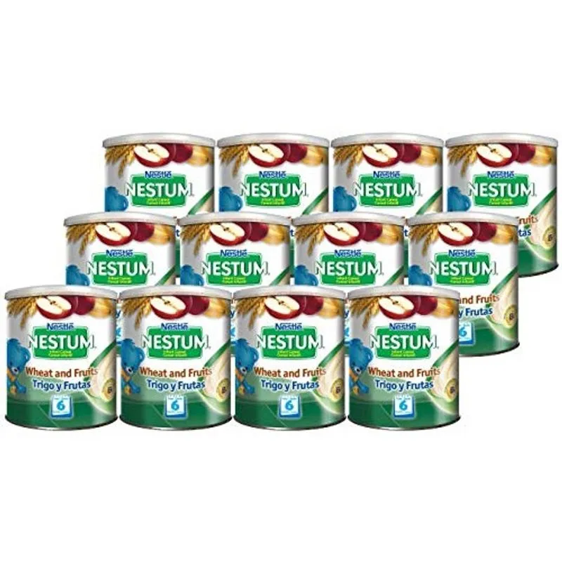 Nestlé Nestum, Trigo e Frutas, 9,5 Onças (Pacote de 12)