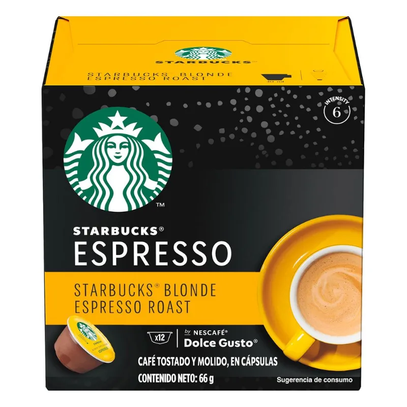 Café en Cápsulas Starbucks Blonde Espresso Roast 12 un.