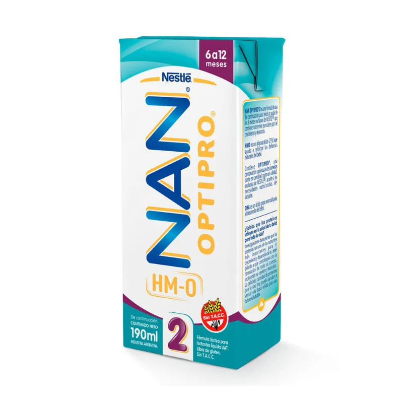 Leche fluida infantil Nan opíparo 2 190 cc.