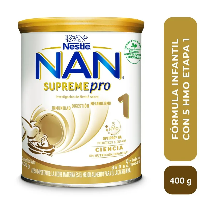 Fórmula Infantil Nan Supremepro Etapa 1 con Hmo 400 G