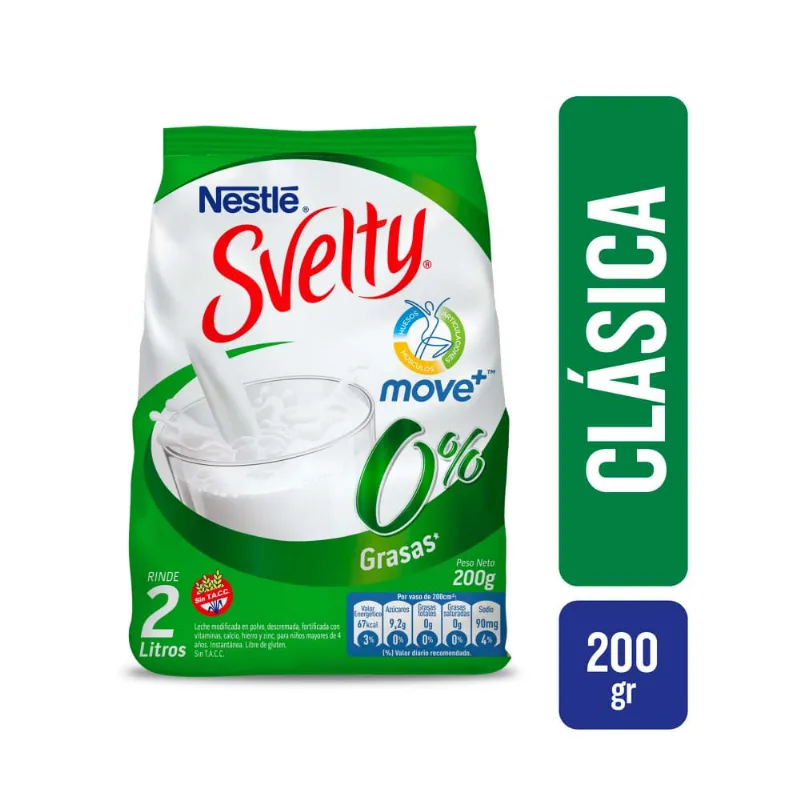 Leche En Polvo Svelty Move X200gr Leche En Polvo Svelty Figura 200 Gr