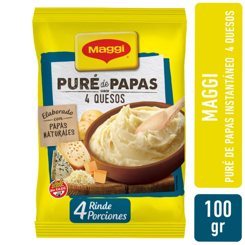 Puré De Papas 4 Quesos Maggi 100 Gr