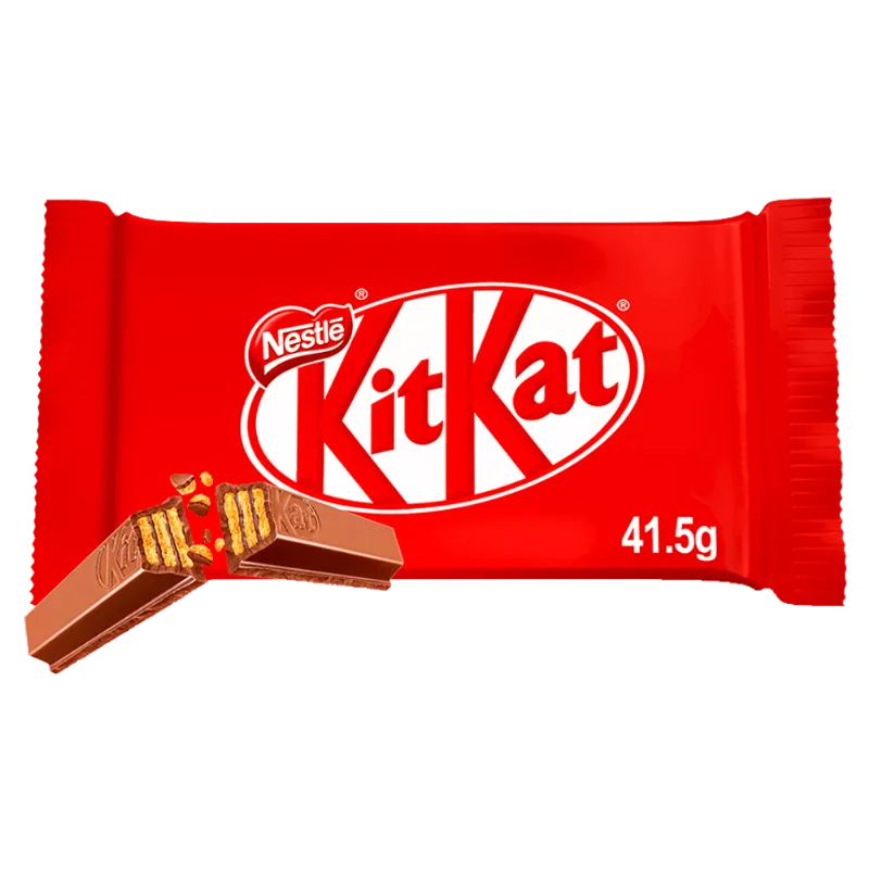 Kit Kat 4 Finger Chocolate con Leche|41.5g Kit Kat 4 Finger Barra de Chocolate con Leche de 41.5g