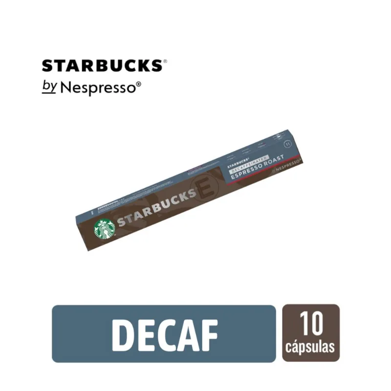 Cápsulas de café descafeinado Starbucks Nespresso espresso roast x 10 cápsulas