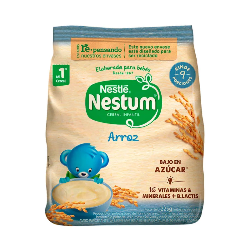 Cereal Infantil Nestum Multicereal Sin Azúcar Agregada 500 Gr