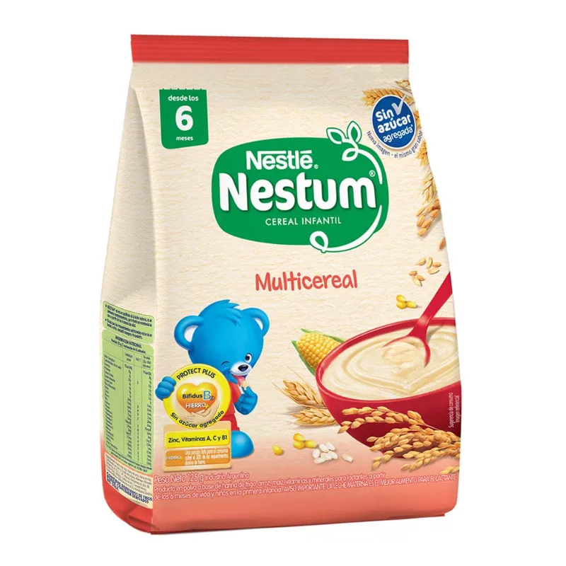 Cereal Infantil Nestum Multicereal Sin Azúcar Agregada 125 Gr