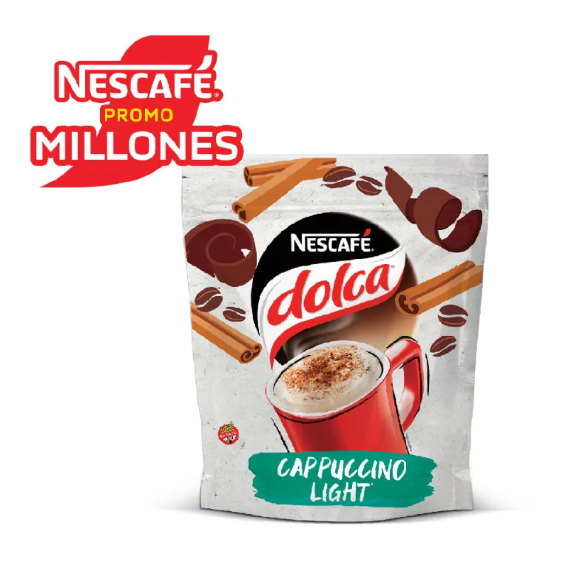Café Nescafe Dolca Capp Light Dp X 100g Capuccino Light Instantáneo Nescafe Dolca 100 Gr