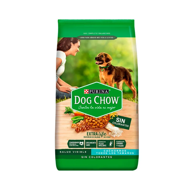 Alimento Dog Chow Sin Colorantes Cachorro 15kg