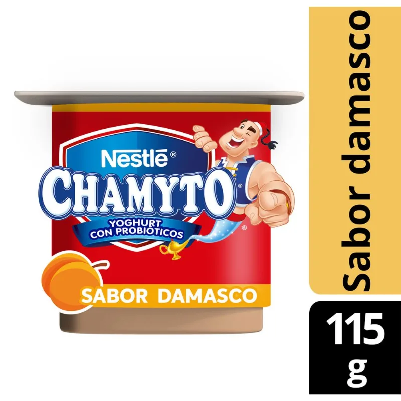 Yogurt Batido Chamyto Probióticos Damasco 115 g
