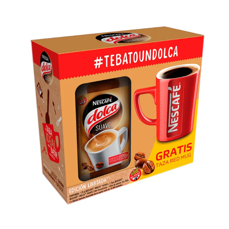 Café Nescafe Dolca Suave + Taza X170gr