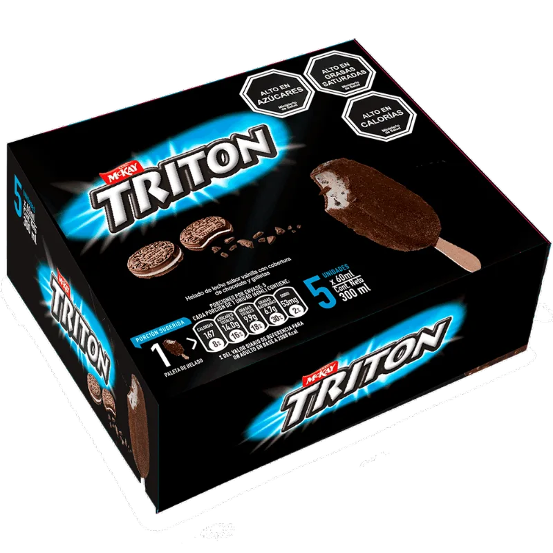 Helado Triton Mini Paleta Multipack 5X60 ml