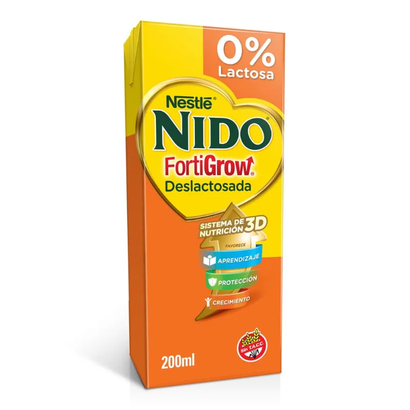 Leche Fluida Nido Deslactosada 200 Ml