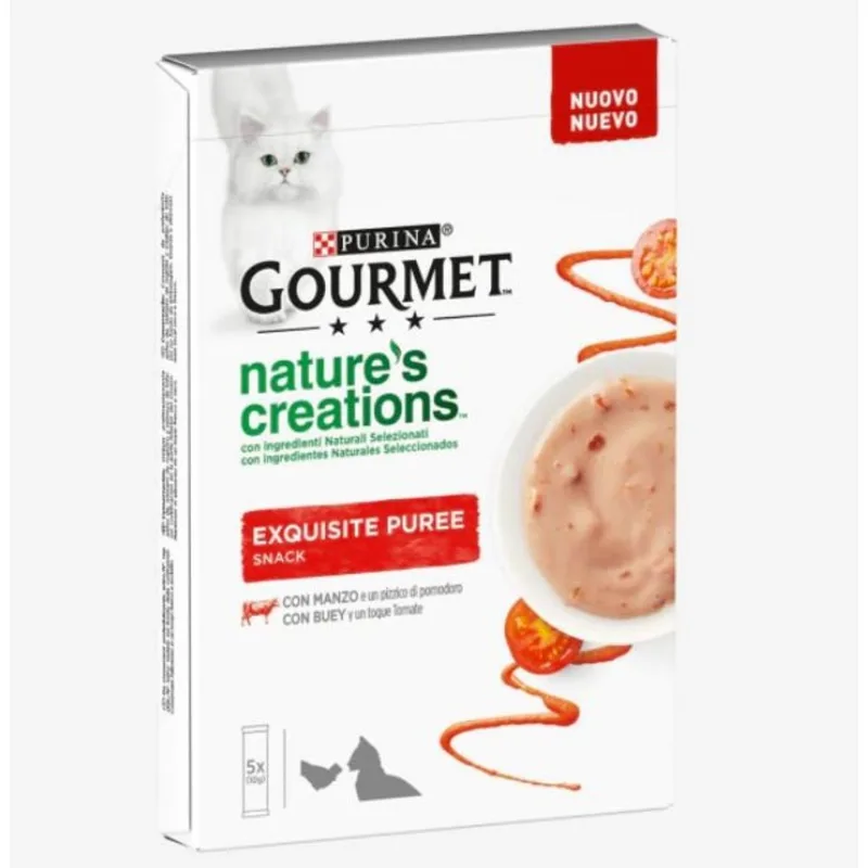 Gourmet Nature's creations Exquisite Puree Manzo e Pomodoro 5 x 10 gr