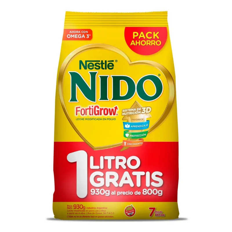 Leche En Polvo Nido Fortigrow X930gr Leche En Polvo Nido Fortigrow 400 Gr