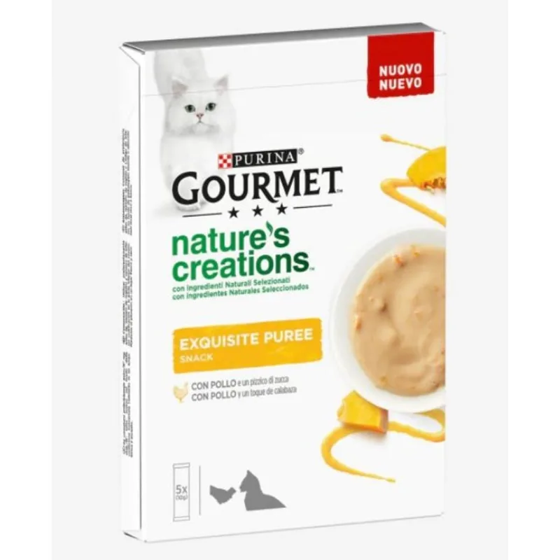 Gourmet Nature's creations Exquisite Puree Pollo e Zucca 5 x 10 gr