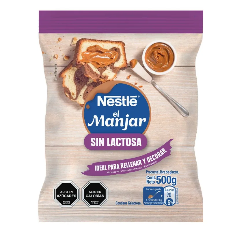 Manjar Sin Lactosa Nestlé Bolsa 500 g