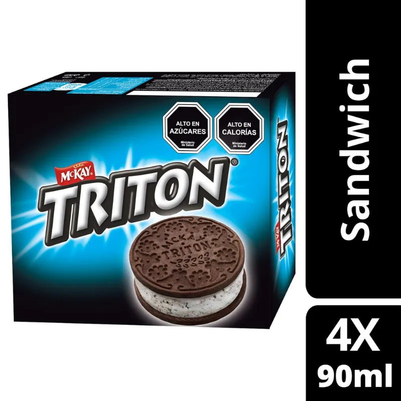 Helado Triton Sandwich Multipack 90 ml 4 un.
