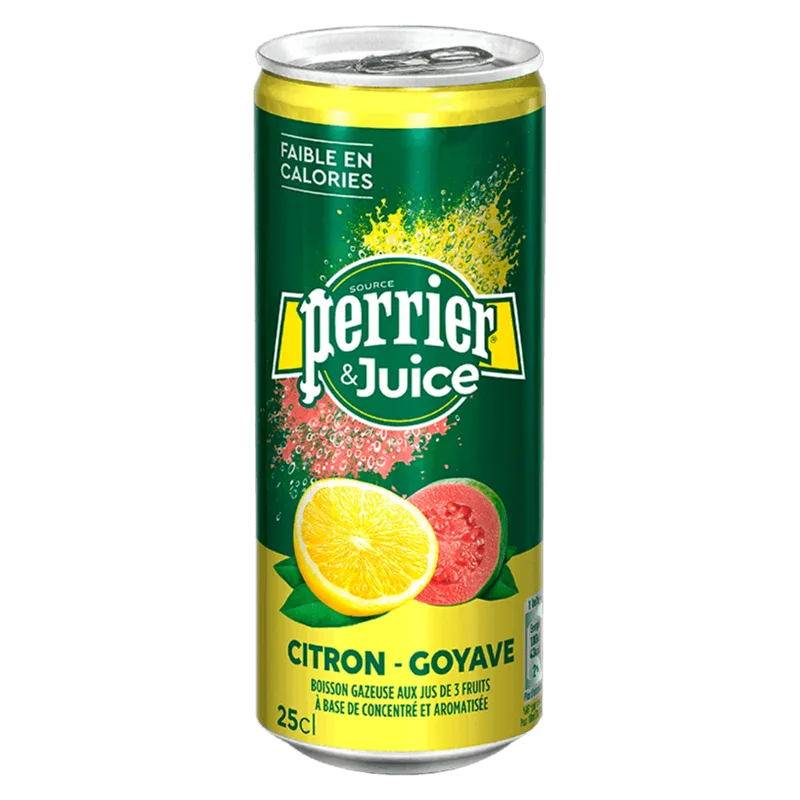 Perrier & Juice Slimcan Lemon Guava 250ml