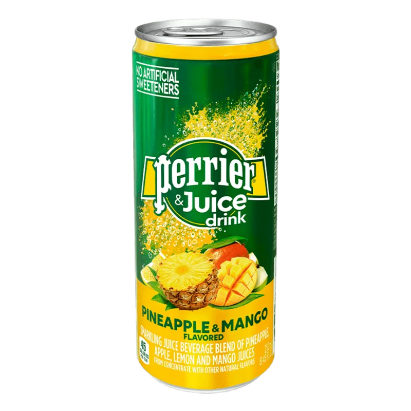 Perrier & Juice Slimcan Pineapple Mango 250ml