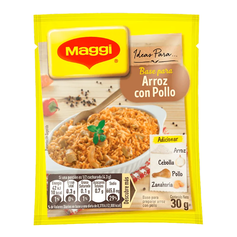 Base con Sabor a Arroz con Pollo Maggi|30g Base con Sabor a Arroz con Pollo Maggi|30 grs