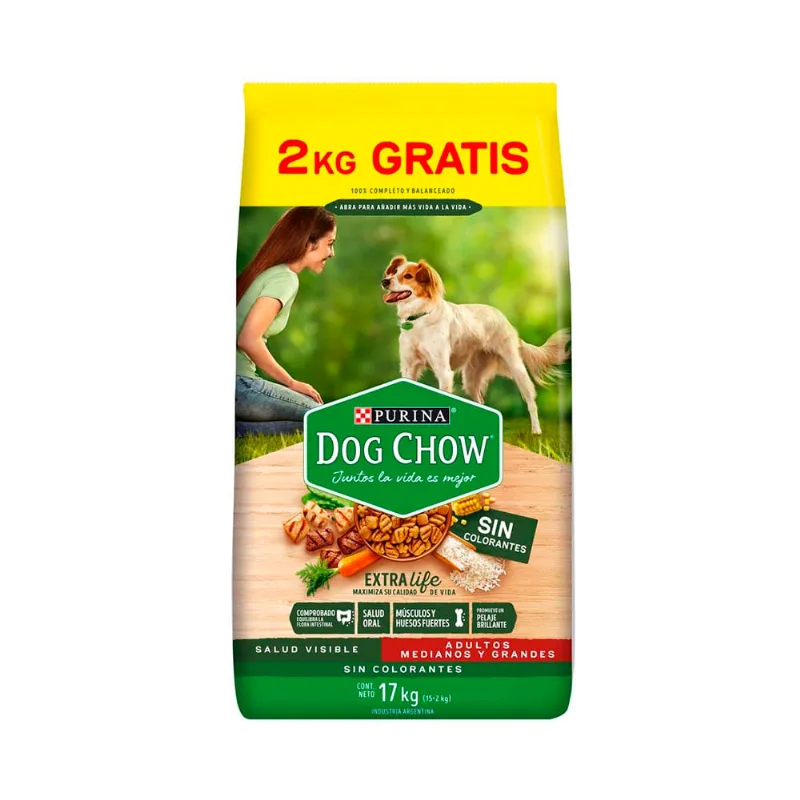 Alimento Dog Chow Para Perro Adlt S.col 15k"