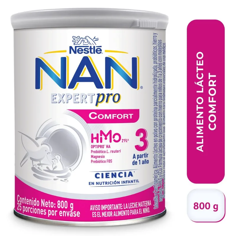 Alimento Lácteo Nan Expertpro Comfort Etapa 3 con Hmo 800 G