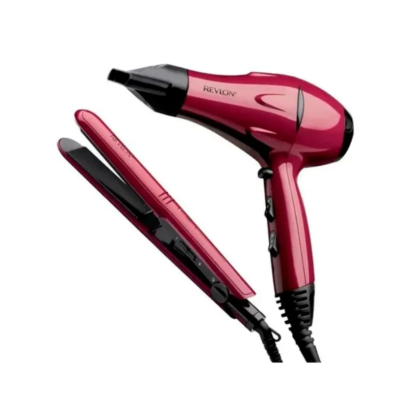 Combo Revlon Secador + Planchita RVDR5230LA2A violeta