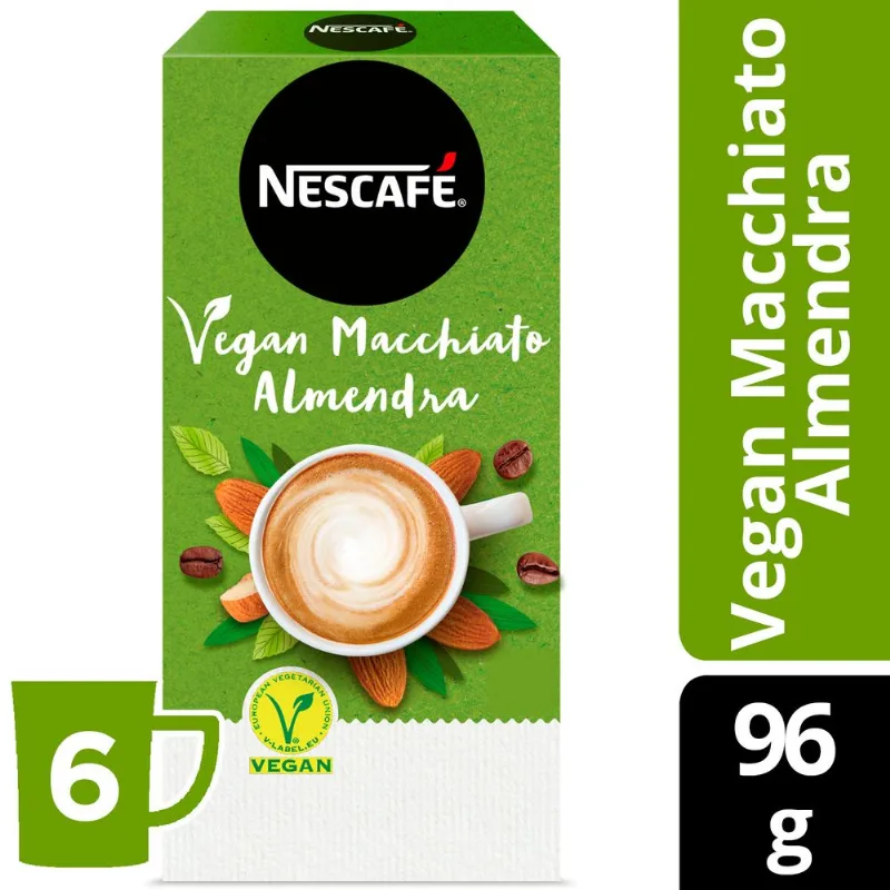 Café Nescafé Vegan Macchiato Almendra 6 Sobres